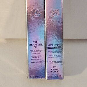 Lancome Hypnose mascara extra black + Cils Booster XL volume base full sz NIP